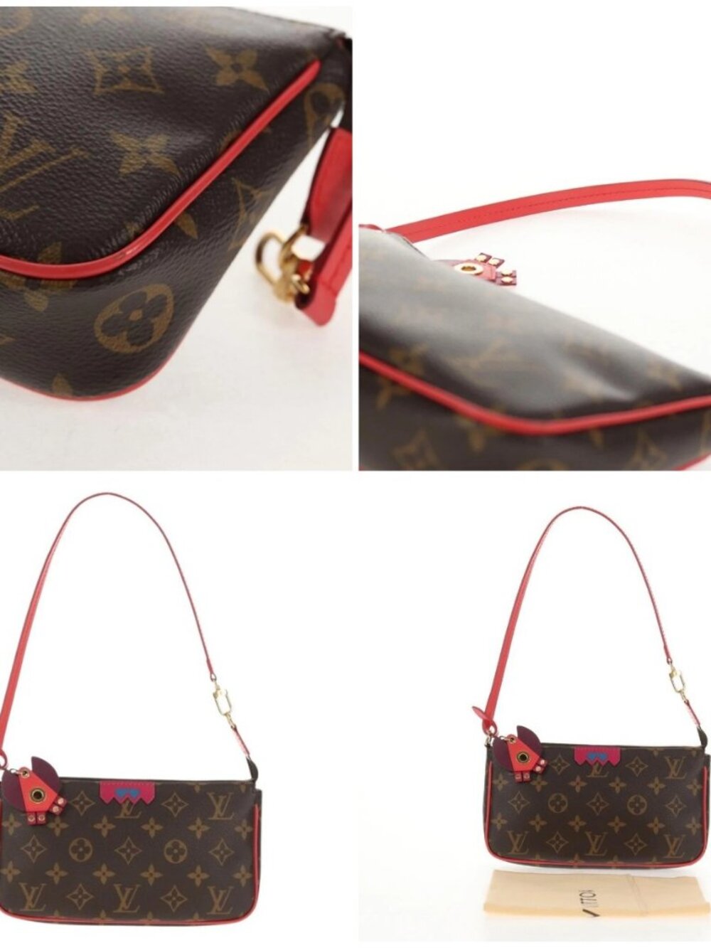 LOUIS VUITTON Monogram Totem Pochette Accessoires Pouch M41669 LV Auth 144884V - Picture 5 of 14